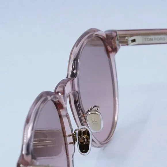 Tom Ford FT0974-K 74Z Sunglasses - Transparent Pink Frame TOM FORD FT0974K/S 74Z Transparent Pink/Pink Mirror 53-23  main image 3
